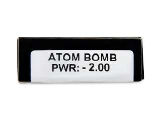 CRAZY LENS - Atom Bomb - dioptriával napi lencsék (2 db lencse) - Paraméterek előnézete