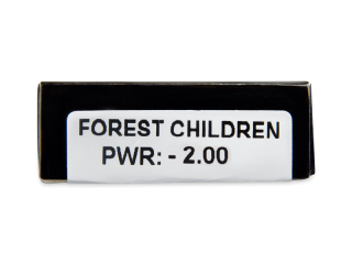 CRAZY LENS - Forest Children - dioptriával napi lencsék (2 db lencse) - Paraméterek előnézete