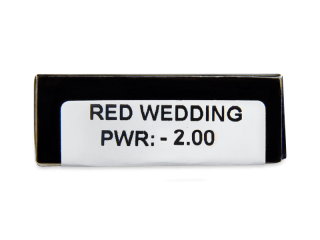 CRAZY LENS - Red Wedding - dioptriával napi lencsék (2 db lencse) - Paraméterek előnézete