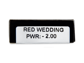 CRAZY LENS - Red Wedding - dioptriával napi lencsék (2 db lencse) - Paraméterek előnézete