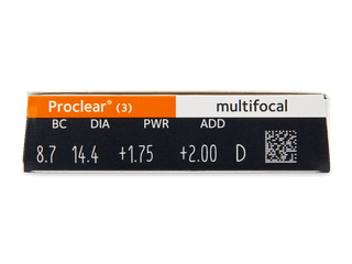 Proclear Multifocal (3 db lencse) - Paraméterek előnézete