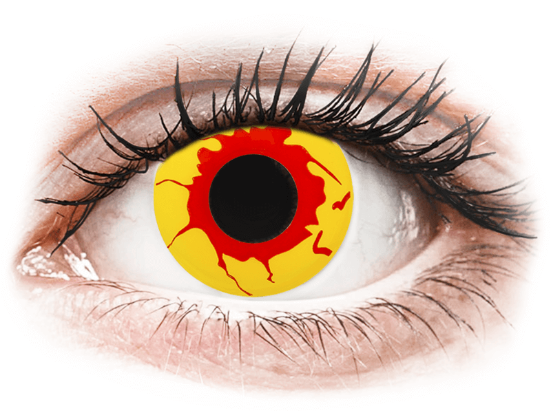 ColourVUE Crazy Lens - Reignfire - dioptria nélkül (2 db lencse) - Coloured contact lenses