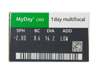 MyDay daily disposable multifocal (30 lencse) - Paraméterek előnézete