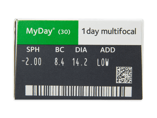 MyDay daily disposable multifocal (30 lencse) - Paraméterek előnézete