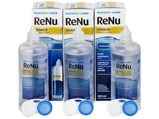 ReNu Advanced kontaktlencse folyadék 3x 360 ml