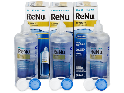 ReNu Advanced kontaktlencse folyadék 3x 360 ml 