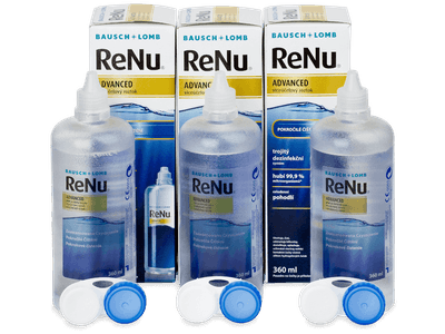 ReNu Advanced kontaktlencse folyadék 3x 360 ml