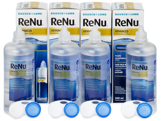 ReNu Advanced kontaktlencse folyadék 4x 360 ml 