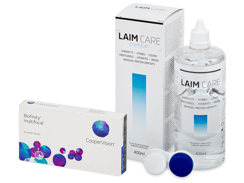 Biofinity Multifocal (6 db lencse) + 400 ml Laim-Care ápolószer - Kedvezményes csomag