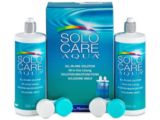 SoloCare Aqua kontaktlencse folyadék 2 x 360ml  - Korábbi csomagolás