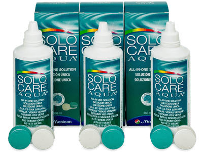 SoloCare Aqua kontaktlencse folyadék 3 x 360 ml 