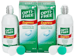 OPTI-FREE Express kontaktlencse folyadék 2 x 355 ml - Gazdaságos duo kiszerelés - ápolószer