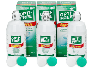 OPTI-FREE Express kontaktlencse folyadék 3 x 355 ml - Gazdaságos hármas kiszerelés - ápolószer