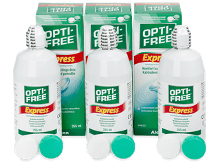 OPTI-FREE Express kontaktlencse folyadék 3 x 355 ml - Gazdaságos hármas kiszerelés - ápolószer