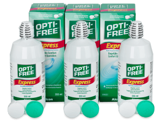 OPTI-FREE Express kontaktlencse folyadék 3 x 355 ml  - Korábbi csomagolás