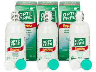 OPTI-FREE Express kontaktlencse folyadék 3x 355 ml - Ez a termék ilyen változatú csomagolásban is kapható