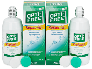 OPTI-FREE RepleniSH kontaktlencse folyadék 2 x 300 ml  - Gazdaságos duo kiszerelés - ápolószer