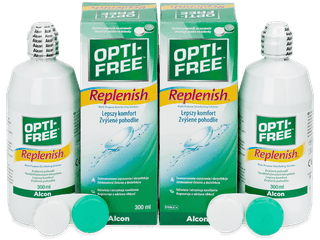 OPTI-FREE RepleniSH kontaktlencse folyadék 2 x 300 ml - Gazdaságos duo kiszerelés - ápolószer