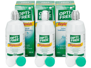 OPTI-FREE RepleniSH kontaktlencse folyadék 3 x 300 ml - Gazdaságos hármas kiszerelés - ápolószer