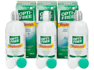 OPTI-FREE RepleniSH kontaktlencse folyadék 3 x 300 ml  - Gazdaságos hármas kiszerelés - ápolószer