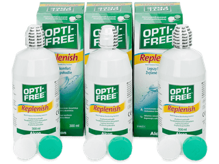 OPTI-FREE RepleniSH kontaktlencse folyadék 3 x 300 ml - Gazdaságos hármas kiszerelés - ápolószer