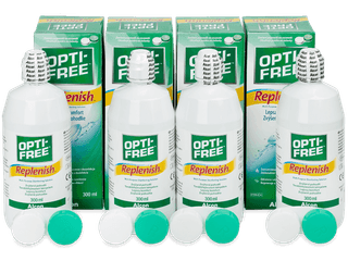 OPTI-FREE RepleniSH kontaktlencse folyadék 4x 300 ml - Gazdaságos 4-es kiszerelés - ápolószer