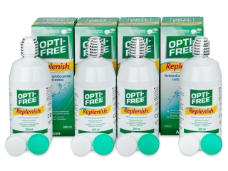 OPTI-FREE RepleniSH kontaktlencse folyadék 4x 300 ml - Korábbi csomagolás