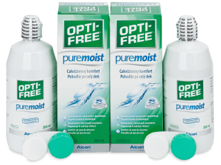 OPTI-FREE PureMoist kontaktlencse folyadék 2 x 300 ml - Gazdaságos duo kiszerelés - ápolószer