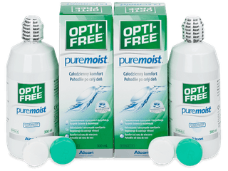 OPTI-FREE PureMoist kontaktlencse folyadék 2 x 300 ml - Gazdaságos duo kiszerelés - ápolószer