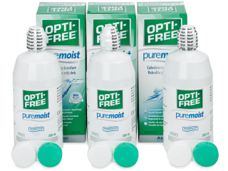 OPTI-FREE PureMoist kontaktlencse folyadék 3 x 300 ml - Gazdaságos hármas kiszerelés - ápolószer