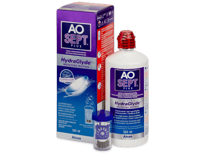 AO SEPT PLUS HydraGlyde kontaktlencse folyadék 360 ml