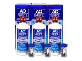 AO SEPT PLUS HydraGlyde kontaktlencse folyadék 3x 360 ml - Korábbi csomagolás