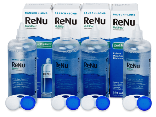 ReNu MultiPlus kontaktlencse folyadék 4 x 360 ml  - Gazdaságos 4-es kiszerelés - ápolószer