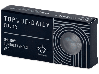 TopVue Daily Color - Blue - dioptriával napi lencsék (2 db lencse) - Coloured contact lenses