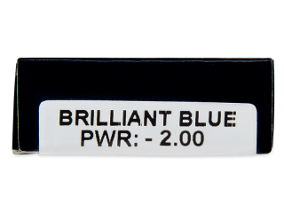 TopVue Daily Color - Brilliant Blue - dioptriával napi lencsék (2 db lencse) - Paraméterek előnézete