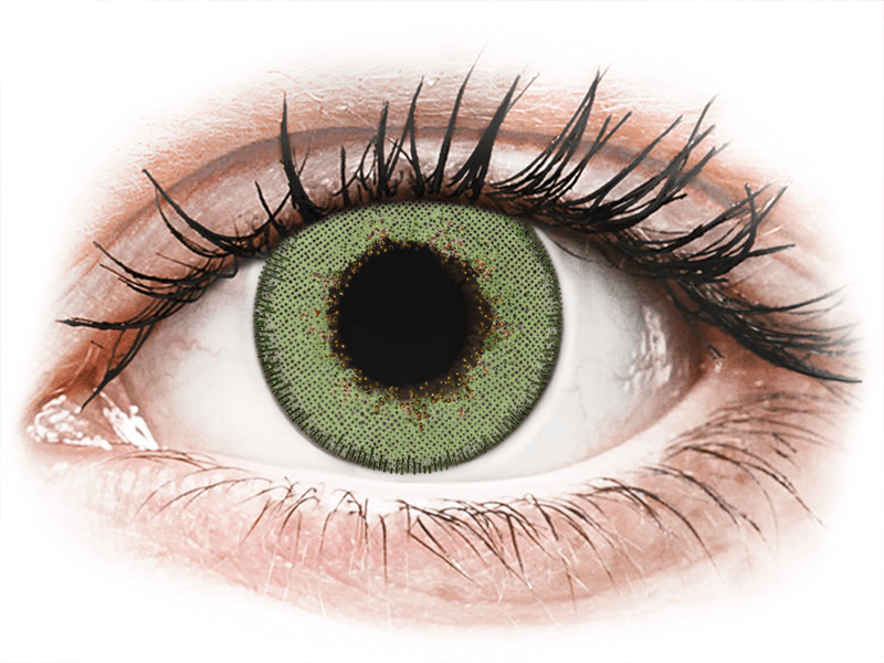 TopVue Daily Color - Green - dioptriával napi lencsék (2 db lencse) - Coloured contact lenses