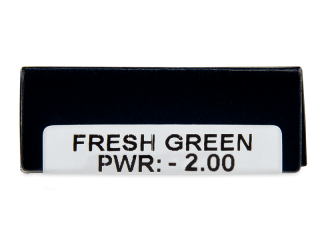 TopVue Daily Color - Fresh Green - dioptriával napi lencsék (2 db lencse) - Paraméterek előnézete