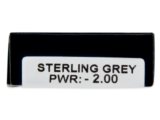 TopVue Daily Color - Sterling Grey - dioptriával napi lencsék (2 db lencse) - Paraméterek előnézete