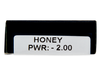 TopVue Daily Color - Honey - dioptriával napi lencsék (2 db lencse) - Paraméterek előnézete
