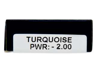 TopVue Daily Color - Turquoise - dioptriával napi lencsék (2 db lencse) - Paraméterek előnézete