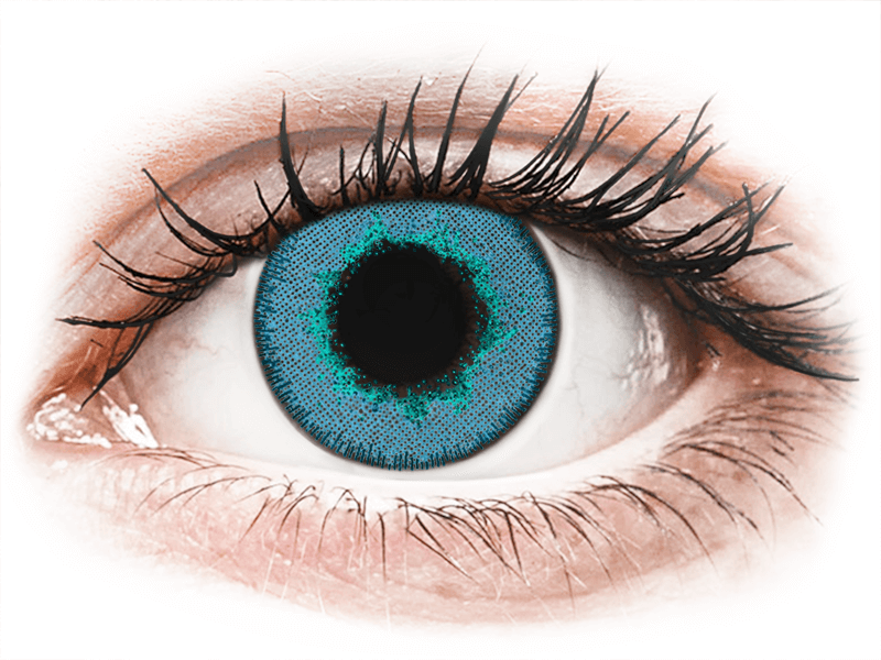 TopVue Daily Color - Brilliant Blue - dioptria nélkül napi lencsék (2 db lencse) - Coloured contact lenses