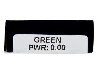 TopVue Daily Color - Green - dioptria nélkül napi lencsék (2 db lencse) - Paraméterek előnézete