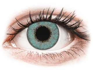 TopVue Daily Color - Turquoise - dioptria nélkül napi lencsék (2 db lencse) - Coloured contact lenses
