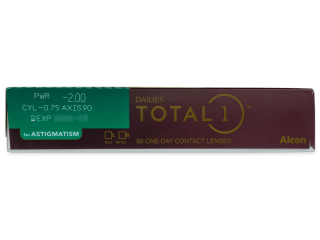 Dailies TOTAL1 for Astigmatism (90 db lencse) - Paraméterek előnézete
