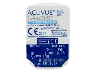 Acuvue Oasys for Astigmatism (6 db lencse) - Buborékcsomagolás előnézete