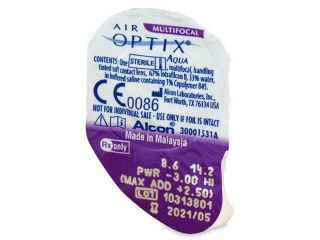 Air Optix Aqua Multifocal (6 db lencse) - Buborékcsomagolás előnézete