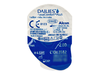 Dailies AquaComfort Plus (90 db lencse) - Buborékcsomagolás előnézete