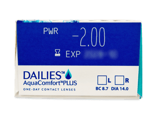 Dailies AquaComfort Plus (30 db lencse) - Paraméterek előnézete