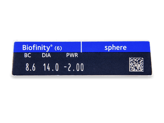 Biofinity (6 db lencse) - Paraméterek előnézete