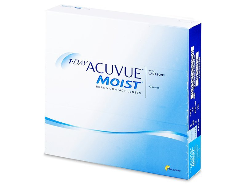 1 Day Acuvue Moist (90 db lencse) - Napi kontaktlencsék
